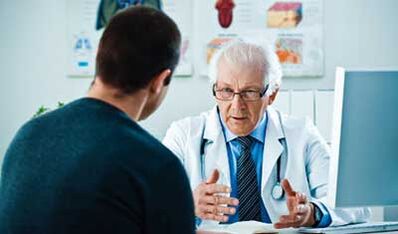 He advised a doctor for a prostatitis of the doctor