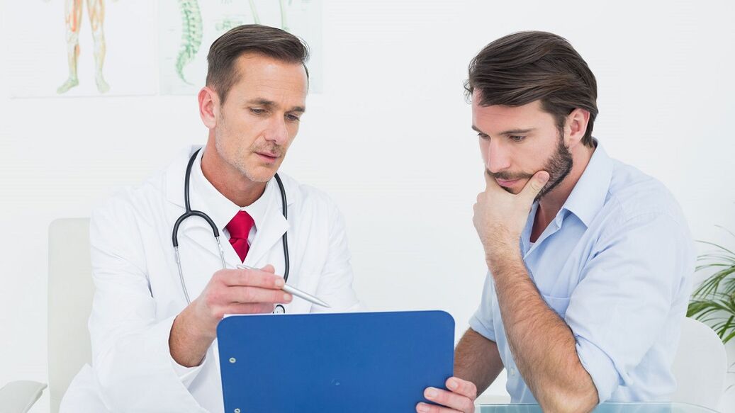 examination by a doctor for chronic prostatitis